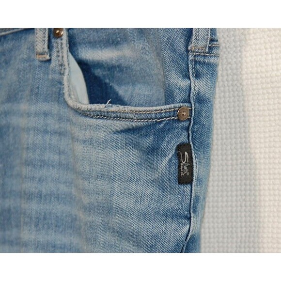 Silver Jeans Mens 36x30 Blue Eddie Tapered Pants Actual 36x29 Western Distressed - Picture 3 of 14